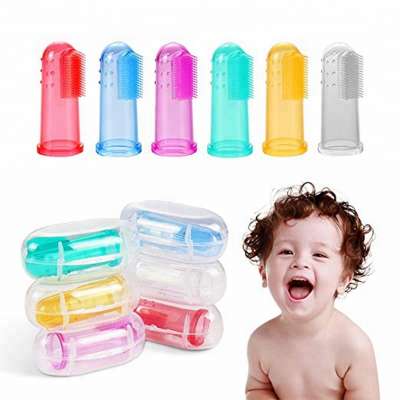 Wholesale Soft Silicone baby finger toothbrush &infant training toothbrush